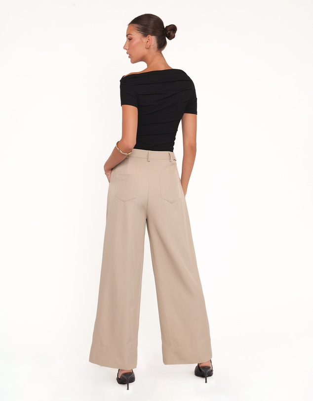 Petal & Pup - Adrian Adjustable Waist Pants - Taupe