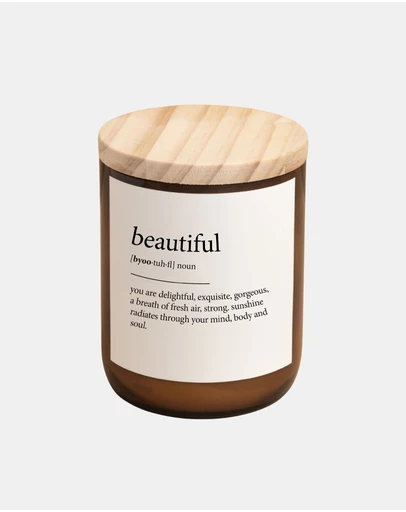 The Commonfolk Collective - Beautiful ~ Dictionary Meaning Candle