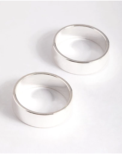 Lovisa - Silver Plated Double Cigar Band Ring