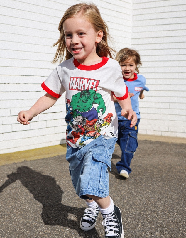 Rock Your Kid - Marvel Stripe Tee - ICONIC EXCLUSIVE