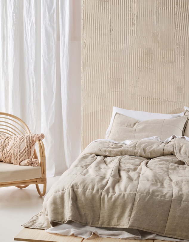 Linen House - Nimes Pure Linen Coverlet