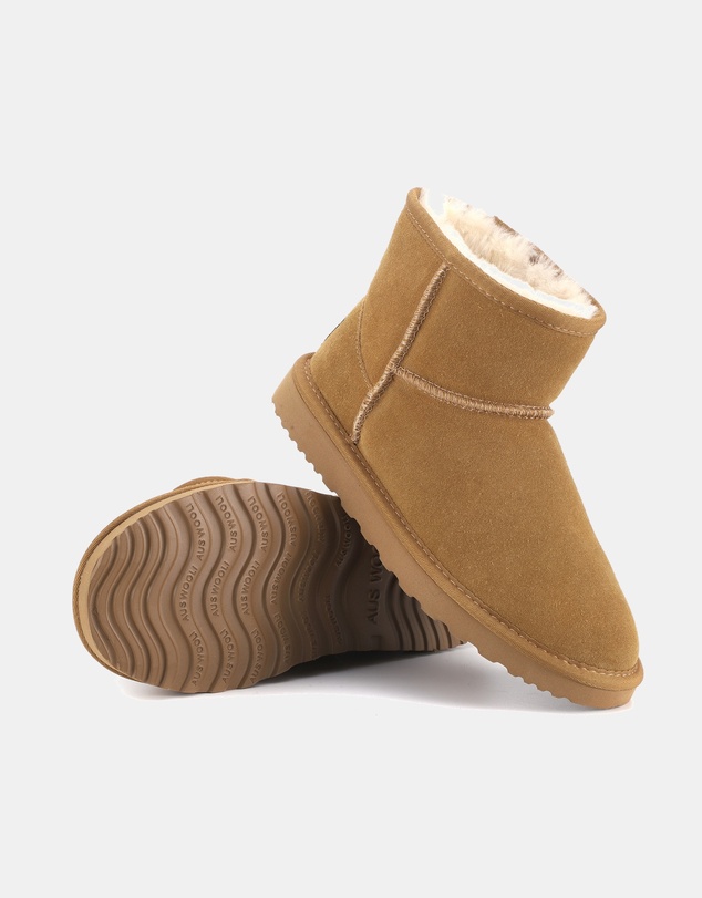AusWooli Ugg Boots - Bondi Sheepskin Signature Short Ankle Boots