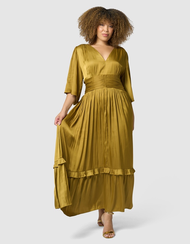 Pink Dusk by Curve Project - Work It Maxi Dress