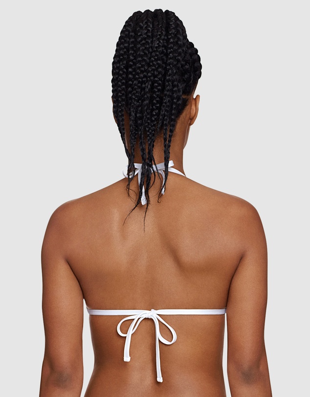 Polo Ralph Lauren - Logo Icons Embroidered String Halter Triangle Bikini Top