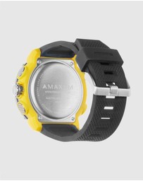 Maxum - CONQUEST Black and Yellow Analogue and Digital Watch