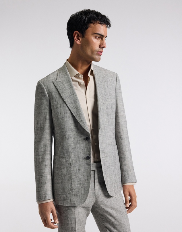 Calibre - Crossweave Suit Jacket Silver