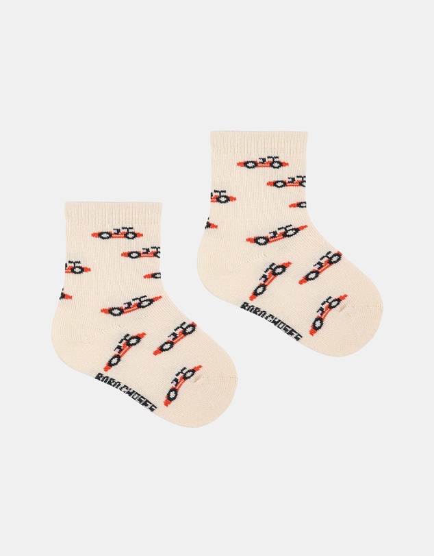 Bobo Choses - 2-Pack Race Car All Over Short Socks - Kids