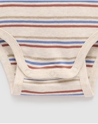 Purebaby - Striped Bodysuit -Kids-Babies