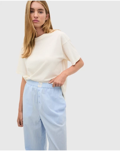 Seed Heritage - Stripe Shirt and Pant PJ Set