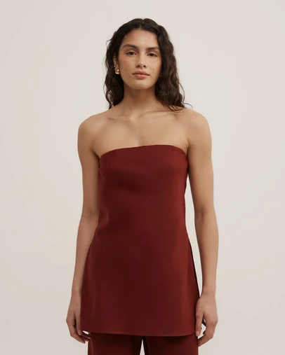 Witchery - Linen Strapless Top