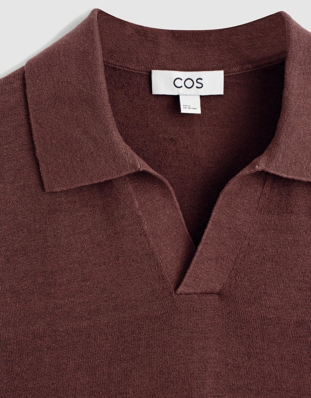 COS - Knitted Linen Polo Shirt