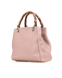 Pre-Loved by Azura Reborn - Pre-Loved Small Calfskin Bamboo Shopper Satchel