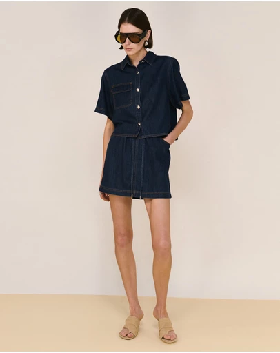 Staple the Label - Lea Denim Mini Skirt