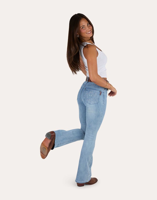 Ringers Western - Penny Rodeo Womens High Rise Bootleg Jean