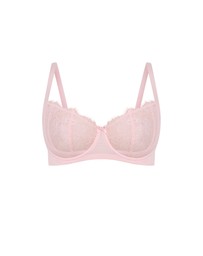 City Chic - Plus size Poppy Demi Underwire Bra - pink icing