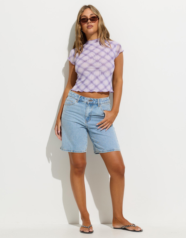 Dazie - Tara Babylock Mesh Baby Tee
