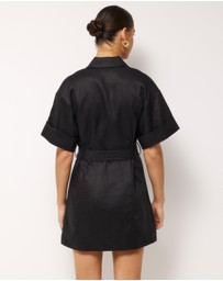 AERE - Cassia Linen Mini Dress
