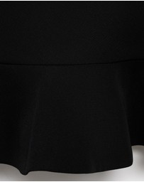 M.N.G - High-Neck Dress With Ruffle