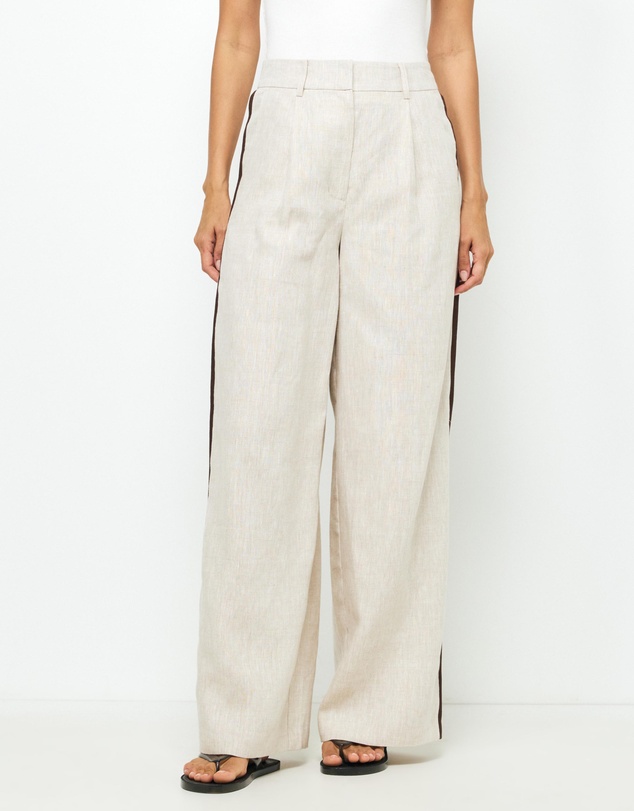 AERE - Sora Stripe Tailored Pants