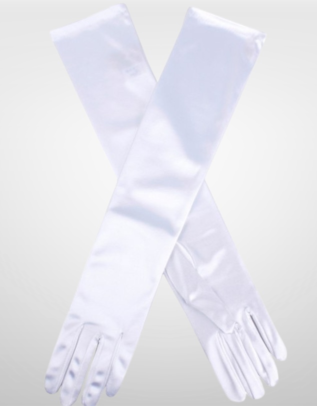 DENTS - Long Above Elbow Satin Gloves