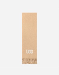 Ozwear Connection Uggs - Ugg Logo Cashmere Aus Wool Woven Scarf