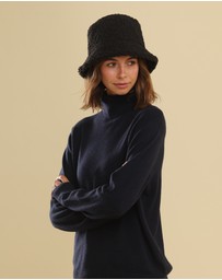 Morgan & Taylor - Drew Teddy Bucket Hat in Black