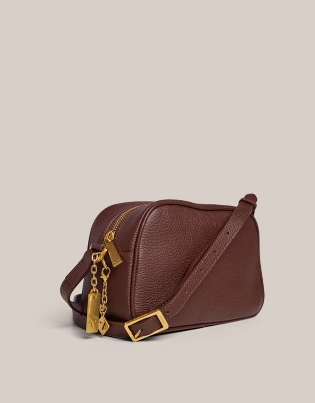 VESTIRSI - Vera Mahogany Camera Crossbody Bag