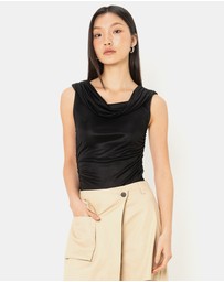 Karl Lagerfeld - Drapey Jersey Bodysuit