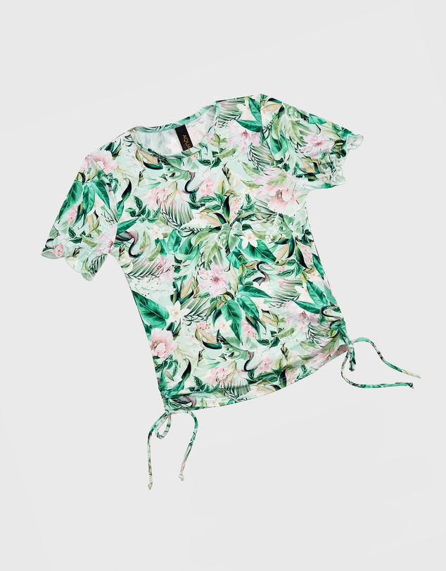 Aqua Blu Kids - Marabou Short Sleeve Rash Vest Set - Kids