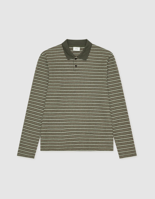 Les Deux - Knitted Stripe LS Polo