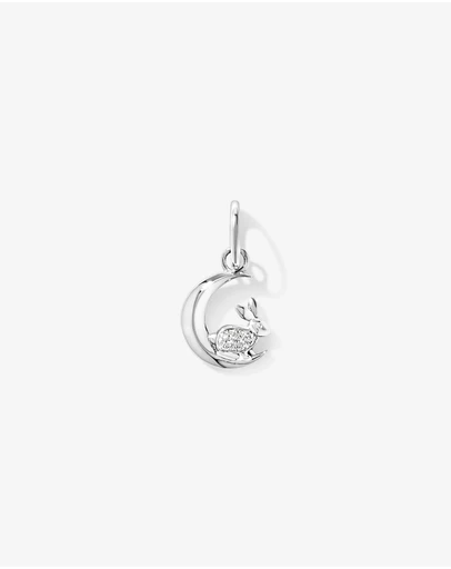 Michael Hill - Moon Rabbit Pendant with Cubic Zirconia in Sterling Silver