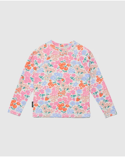 Crywolf - LONG SLEEVE RASH VEST Berry Garden