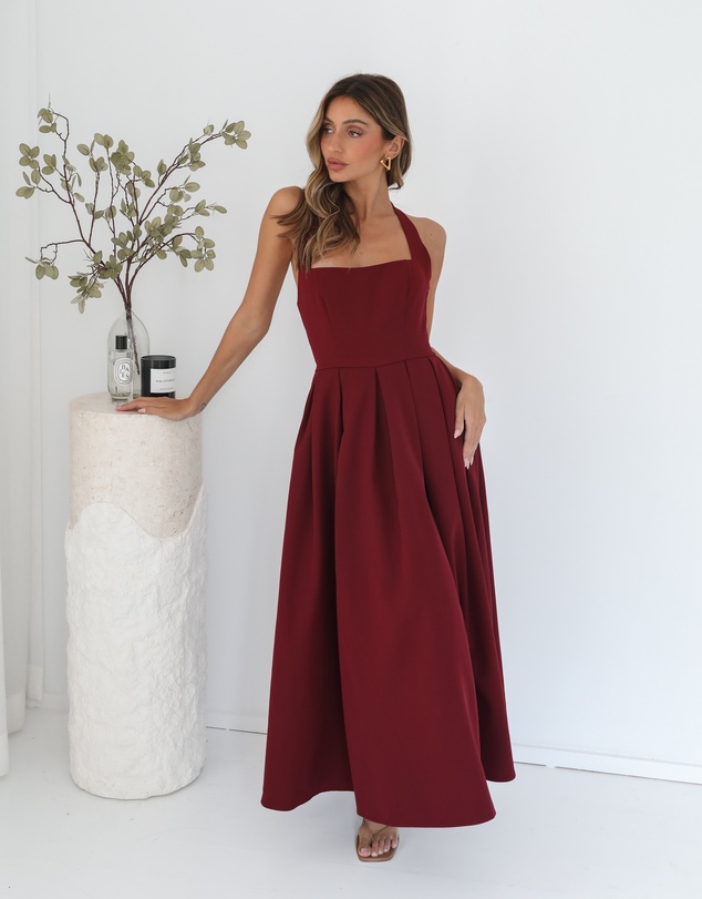 Esther & Co - Quenara Dress - Wine