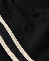 Calibre - Stripe Trim Textured Shorts Black