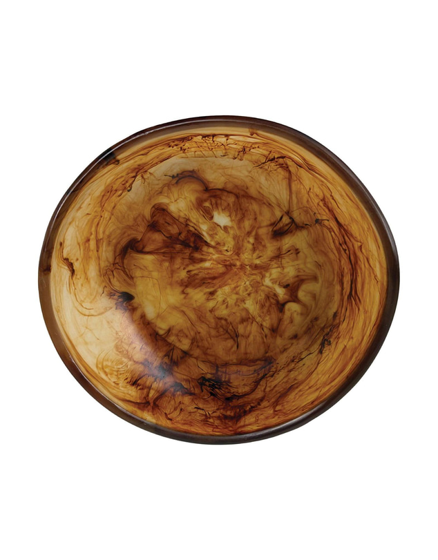 Urban Attitude - Urban Attitude JADE Medium Bowl Height 8cm highest, 5cm lowest, Width 27cm, Length 28cm - Dark Cocoa