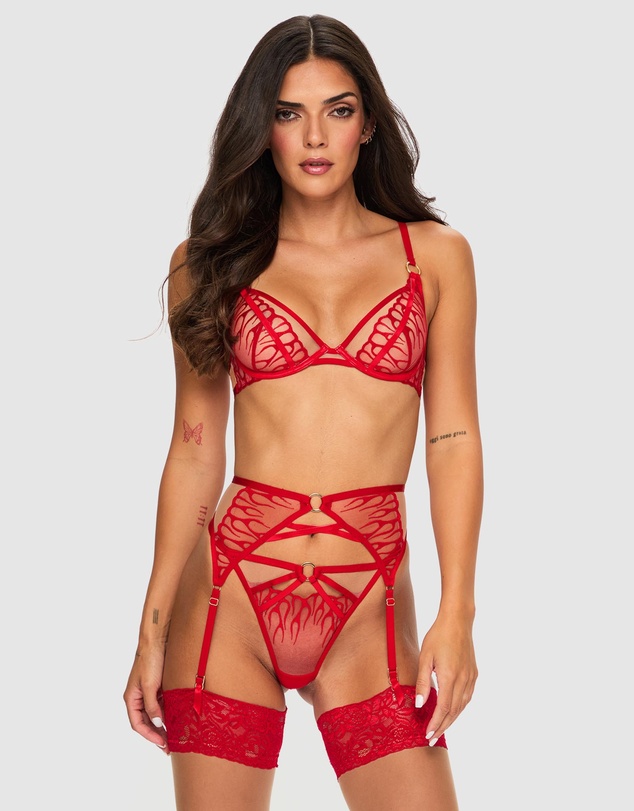 Ann Summers - Flames Of Passion Non-Padded Plunge Bra