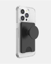 PopSockets - PopWallet+ MagSafe Phone Grip Wallet Card Holder  + Magnetic Adapter Ring