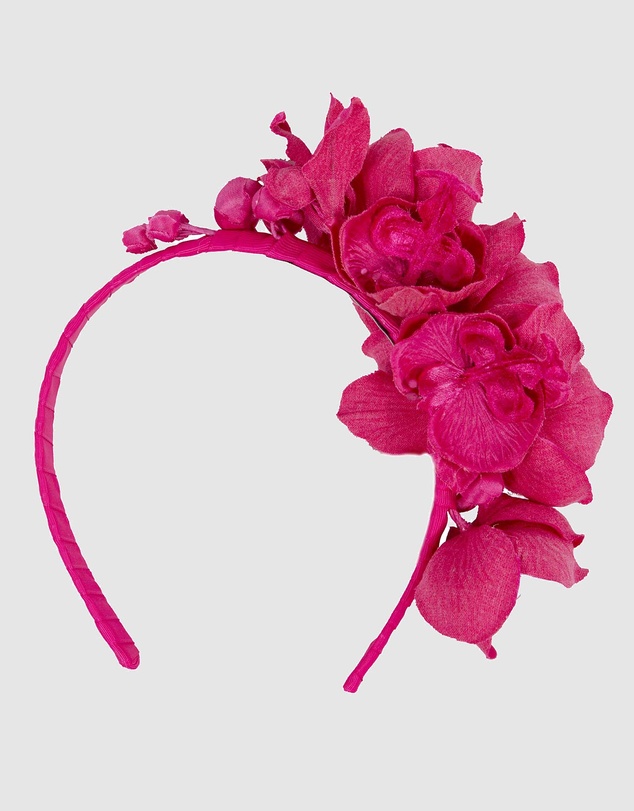 Max Alexander - Fuchsia Orchid Flower Fascinator