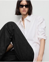 M.N.G - Shiny Straight-Leg Jeans