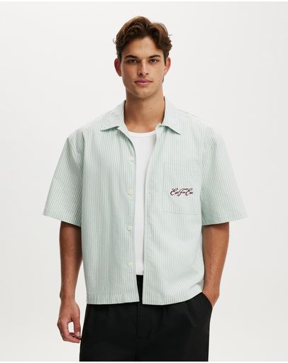 SEAFOAM STRIPE EMB