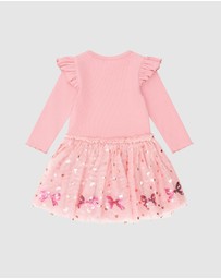 Huxbaby - Sequin Bow Tulle Dress - Babies-Kids