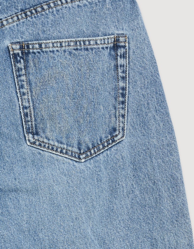 Revibe - Repaired Assembly Label Denim Relaxed Jean
