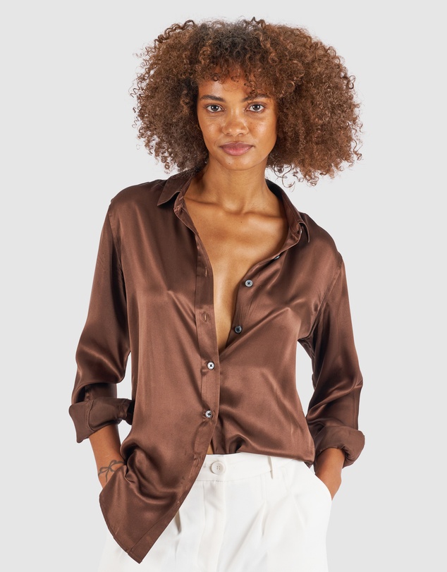 CAMIXA - Satin Silk Shirt