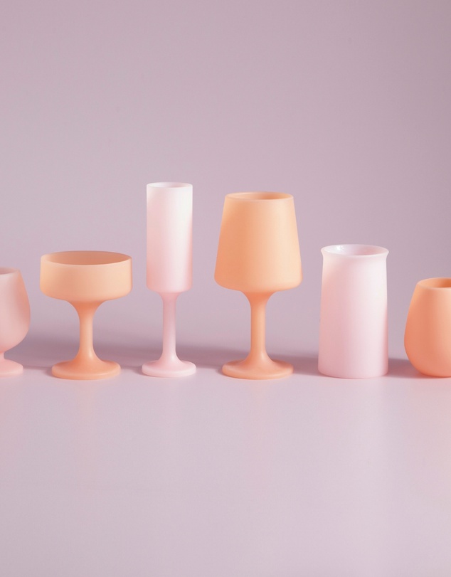 porter green - stegg | silicone unbreakable highball glasses