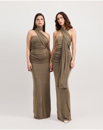 TOJHA - IESHA DRESS - MOSS