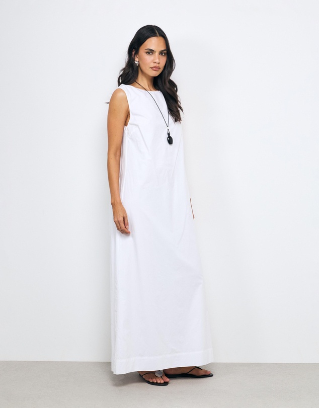 AERE - Jori Cotton Scoop Back Maxi Dress