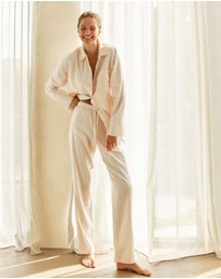 Gingerlilly - Josephine Pink Stripe Cotton PJ set