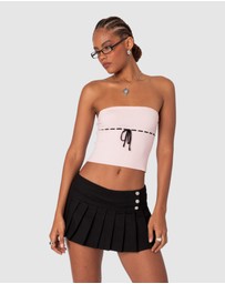 EDIKTED - Elsie Knitted Tie Tube Top