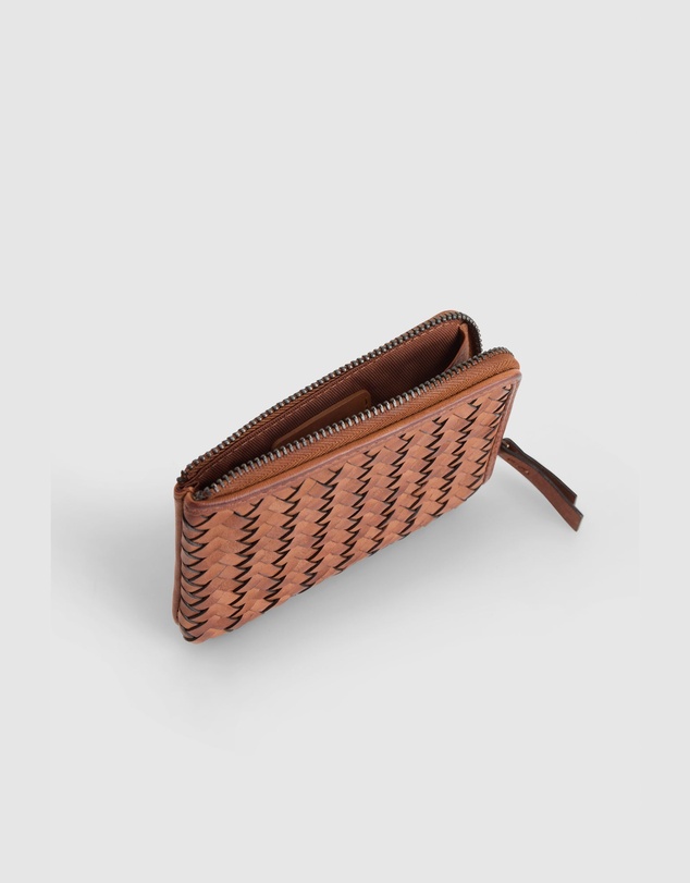 Evity - Lina Leather Weave Coin Purse
