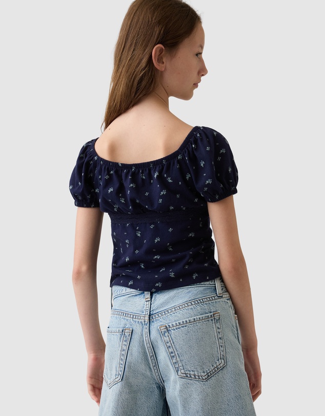 GAP - SS Lace Trim Top - Teens